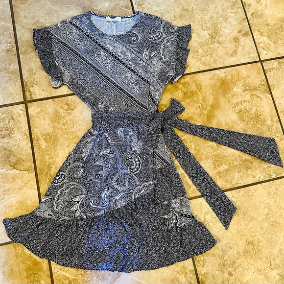 Michael Kors navy and white double print dress - Picture 2 of 6